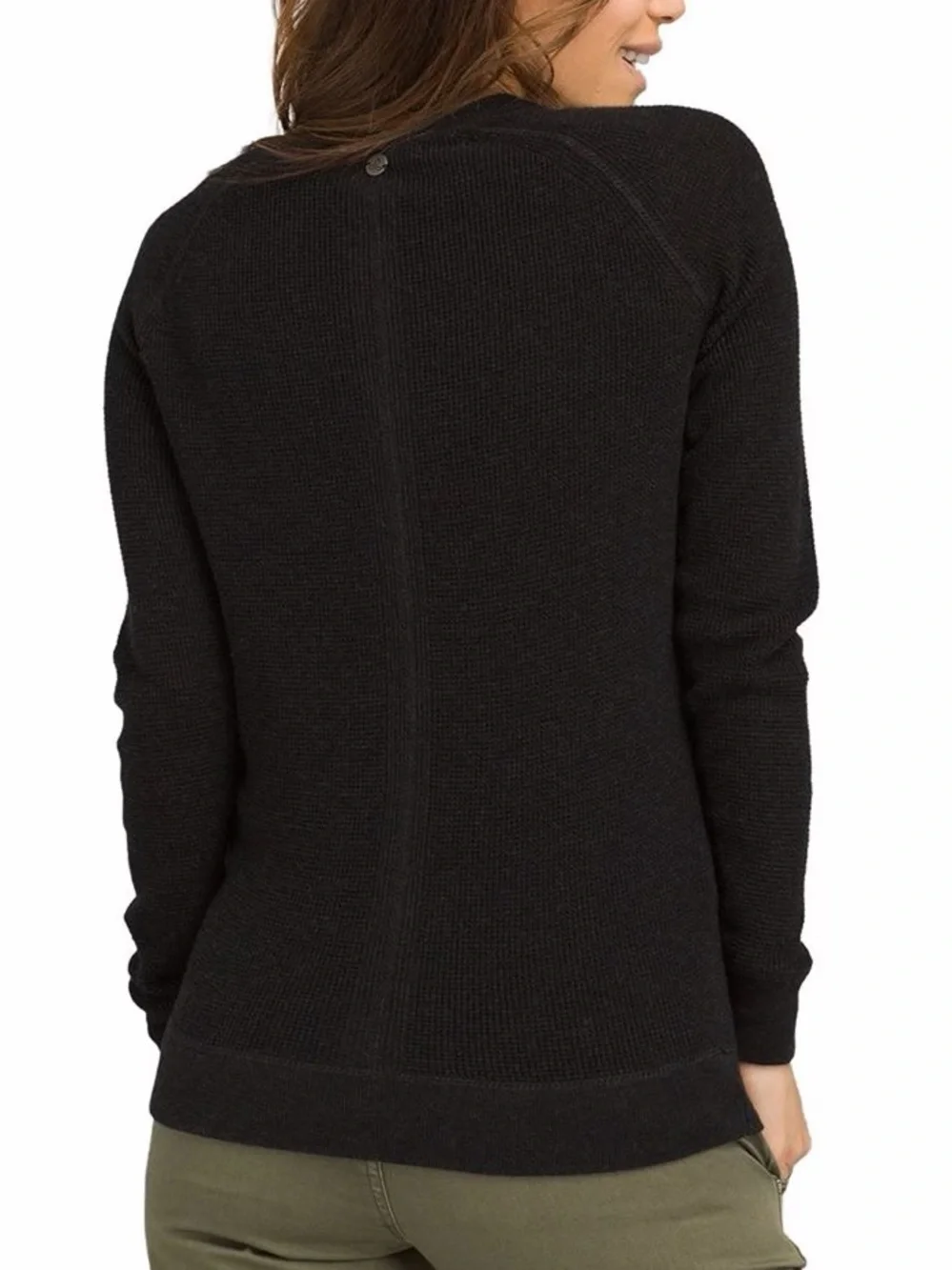 Prana Milani Crew Sweater Black XS Women’s Crewneck Lightweight Top PrAna